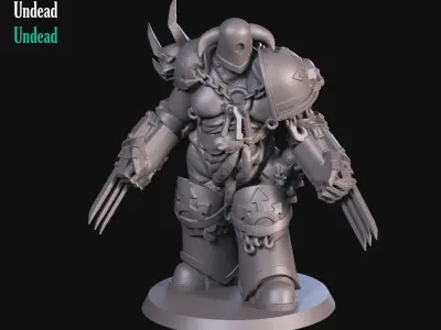 Undead Soldier 3D print model