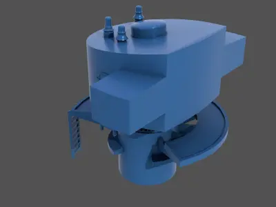 Littorio Class aft range finder - Commercial license 1-200 scale 3D print model