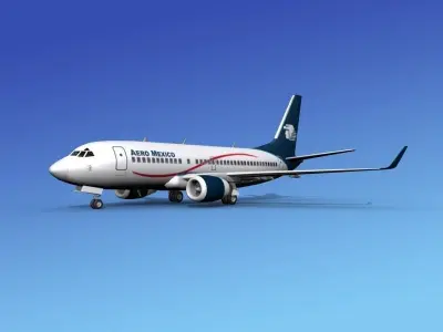 Boeing 737-700ER Aero Mexico 3D model
