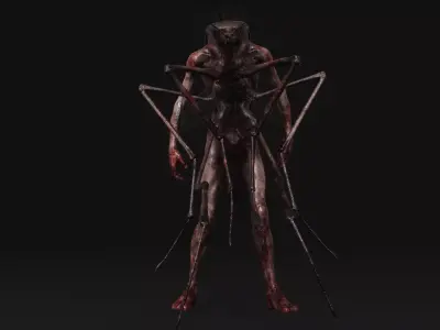 Mutant Mosquito - Horror Insects Collection Low-poly 3D model