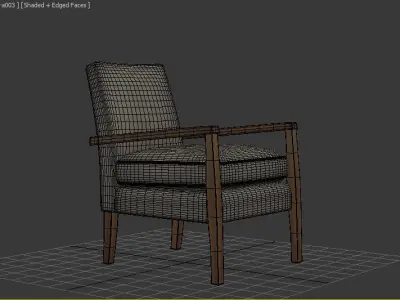 reception chair 001 Free 3D model