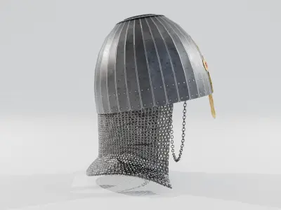 Kispek - Eastern Helmet Low-poly 3D model