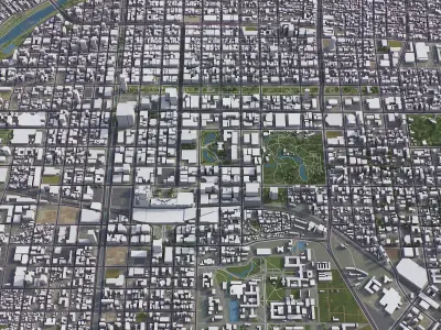 Sapporo Low-poly 3D model