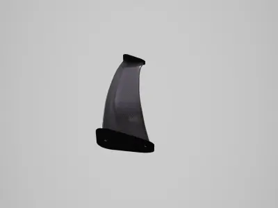 Car Tuning Spoiler Low-poly 3D model