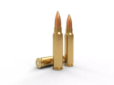 300 Savage Ammo Low-poly 3D model