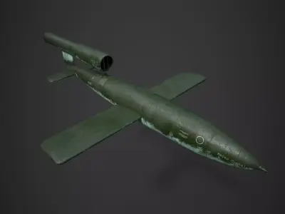fieseler Fi 103 Low-poly 3D model
