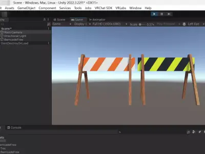Barricade - Free low-poly 3D model