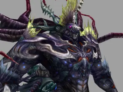 Sphinx final fantasy xiv art Low-poly 3D model