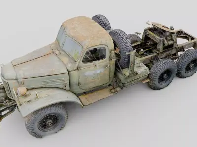 ZIL-157 Soviet multi-purpose military truck 3D model