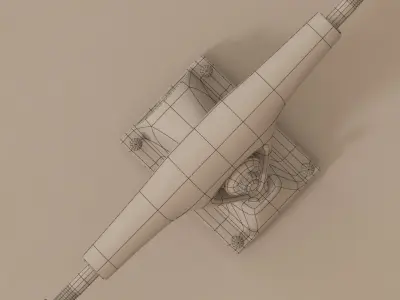 Longboard suspension 3D model