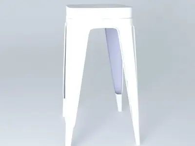 Barstool All Metal Free 3D model