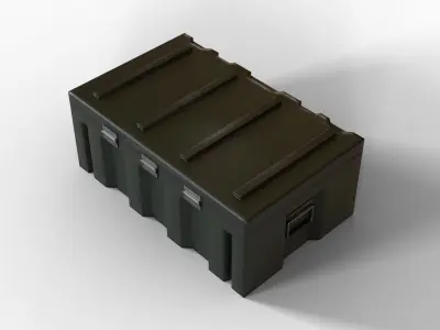 Military Crate Low-poly 3D model