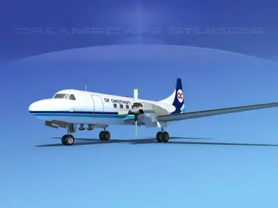 Convair CV-580 Air Charter Intl 3D model
