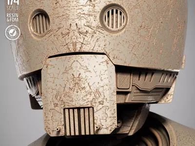 STAR WARS K2S0 Portrait Bust  3D print model purchase