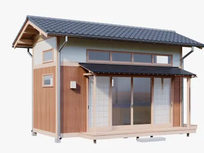 Japanese Style Small House 3D model