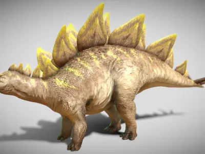 Stegosaurus 2024 Low-poly 3D model