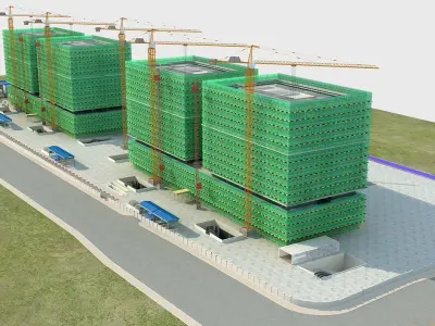 Construction site 3D model