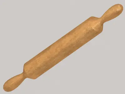 Rolling pin Free low-poly 3D model