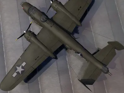 North American B-25H Mitchell 3D model