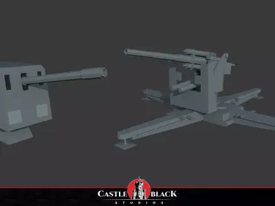 Sci Fi Military Tank Low-poly 3D model