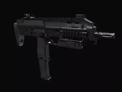 SMT MP7 Low-poly 3D model