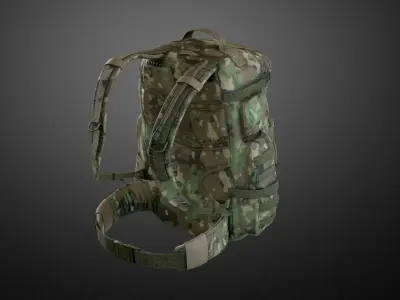 Backpack 04 Low-poly 3D model