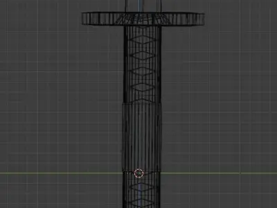 Tanjiros Katana Low-poly 3D model