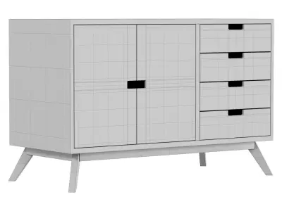 Nordic chest of drawers Free 3D model