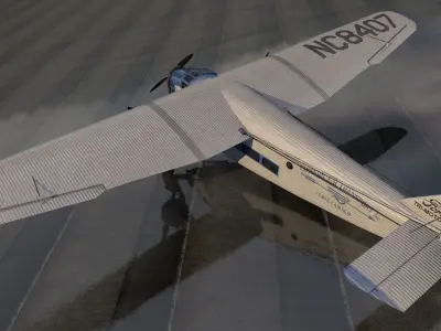 5-AT Trimotor 3D model