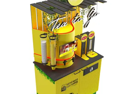 Lipton Sales and Display Kiosk 3D model