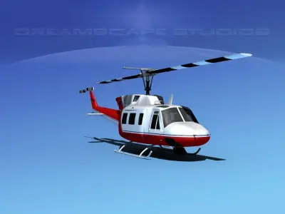 Bell 212 Mercy Flight 3D model
