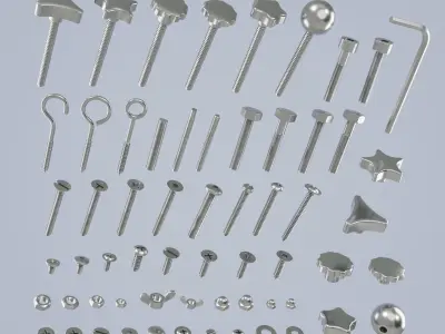 Screw Collection 3D model