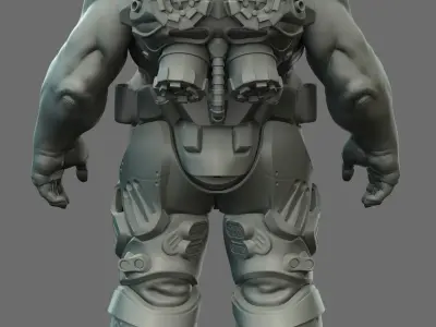 Threon - Male Weapons Carrier 3D model