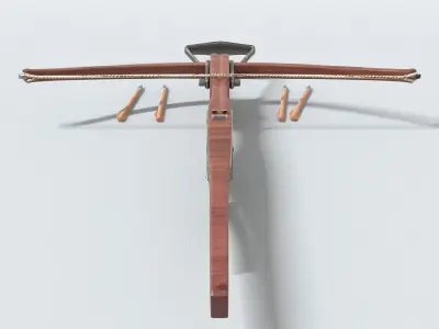 laos Game Crossbow Low-poly 3D model