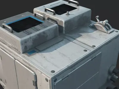Future Sci-Fi Mobile Control Console 3D model