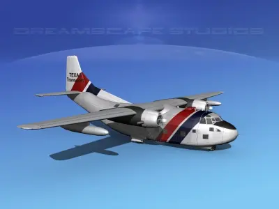 Fairchild C-123B Provider Texas Transport 3D model
