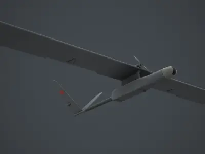 CH-802 China UAV Low-poly 3D model