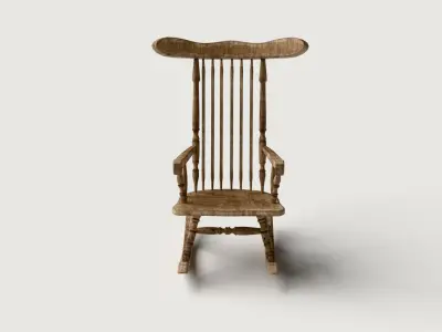  Old Rocking Chair Free 3D model