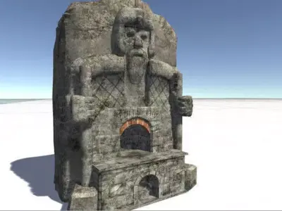 Dwarven forge Free low-poly 3D model