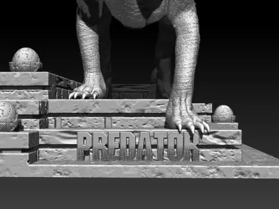 Predator Dog File STL OBJ for 3D Printing FDM-FFF DLP-SLA-SLS 3D print model