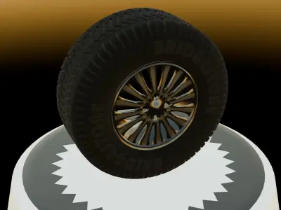 Car-Tire  Low-poly 3D model