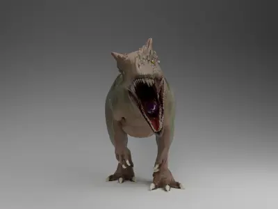 Allosaurus Dinosaur Low-poly 3D model