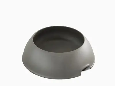 Plastic Dog Bowl A 06 Low-poly 3D model