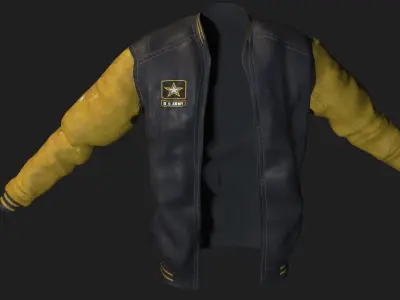 Military-Army Jacket 3D model
