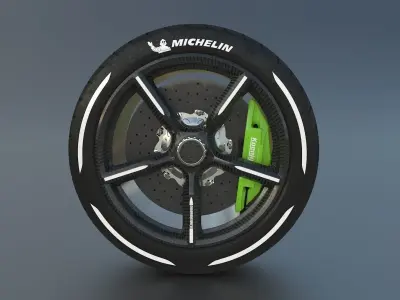  Koenigsegg Wheels Assembly Free 3D model