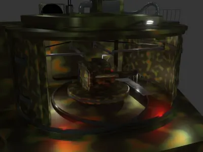 2 in 1 Concept Armored Artillery Nest and Sci Fi Panel 3D model