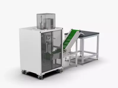 Automatic Printing Coding Bagging and Heat Sealing Machine 3D model