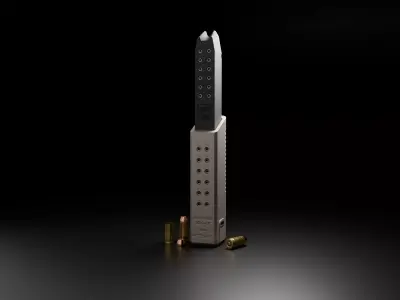 Kriss Magazine Extender to 33 rounds 10mm Free low-poly 3D model