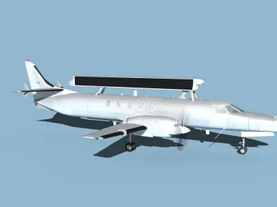 Swearingen RC-26B Condor Bear Metal 3D model