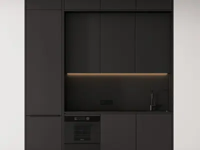 236 modern kitchen 13 mini kitchen 02 PART 2 3D model